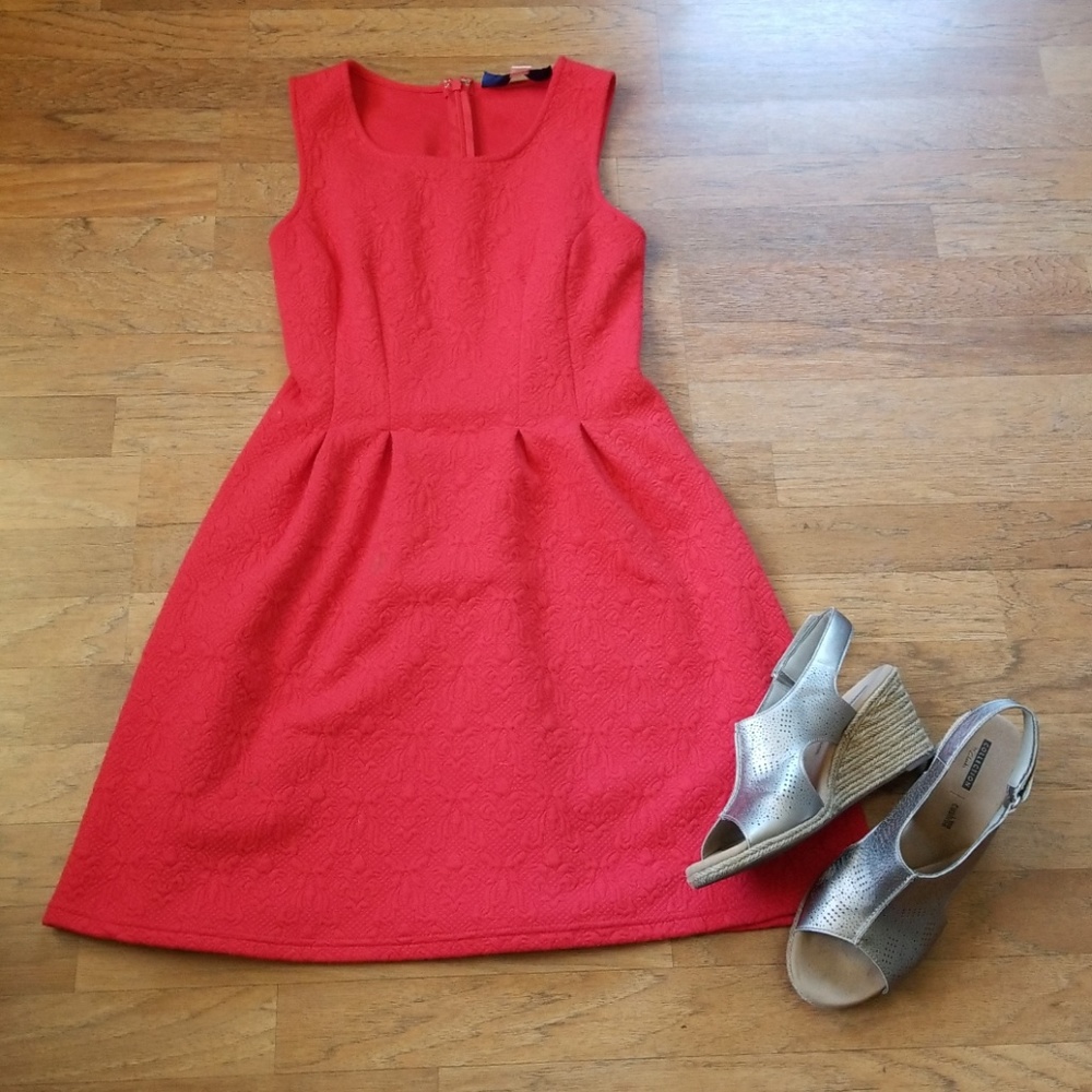 Fit and flare Red dress